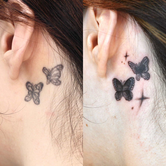 A cover-up tattoo is a new design that is inked over an existing tattoo